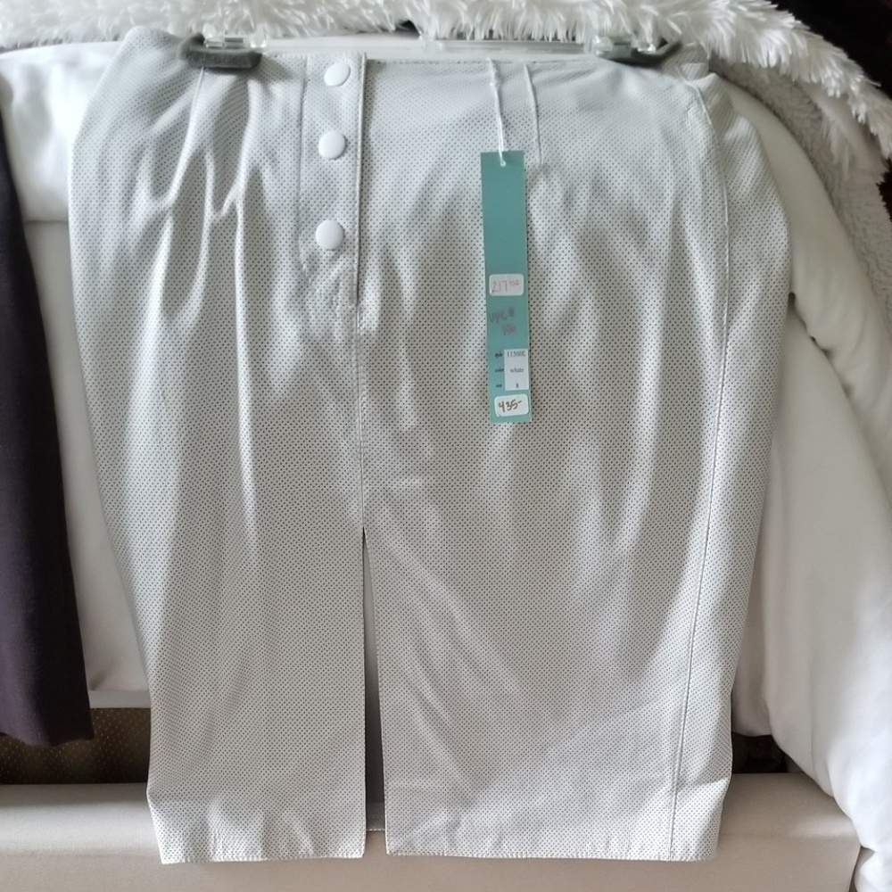 Designer Leather skirt